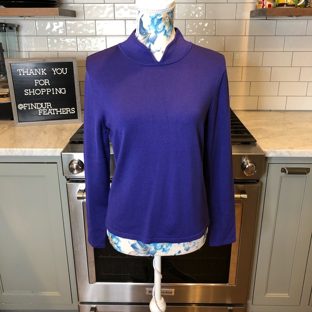 Pendleton | Purple Silk Blend Sweater